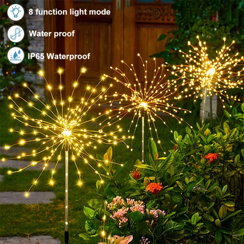 Firework Garden Lights