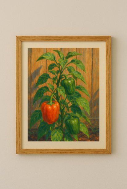 Backyard Garden Wall Art Bundle – Vertical Vegetable Prints